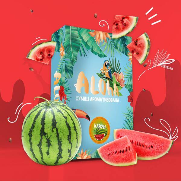 Безникотиновая смесь Aloha Арбуз 100 грамм
