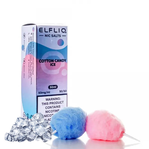 Жидкость для электронных сигарет ELFLIQ Cotton candy ice (Сладкая вата со льдом, 30 мл) Жидкость для электронных сигарет ELFLIQ Cotton candy ice (Сладкая вата со льдом, 30 мл)