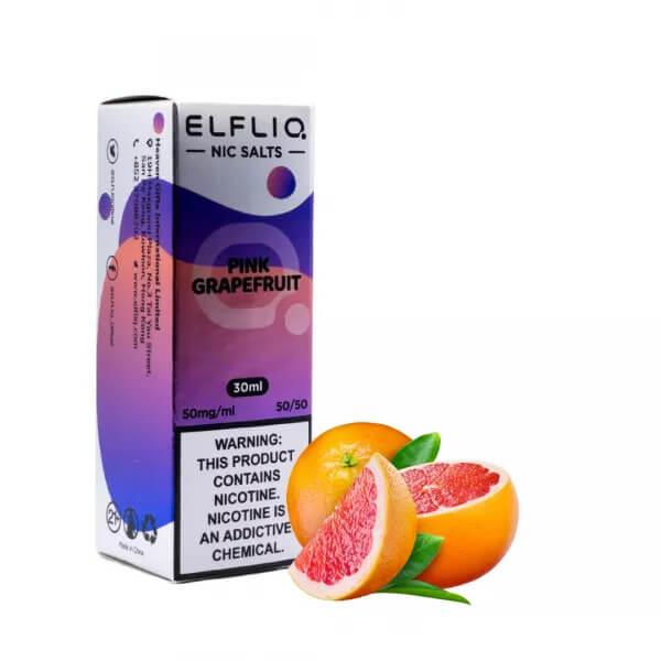 Жидкость для электронных сигарет ELFLIQ Pink grapefruit (Розовый грейпфрут, 30 мл) Жидкость для электронных сигарет ELFLIQ Pink grapefruit (Розовый грейпфрут, 30 мл)
