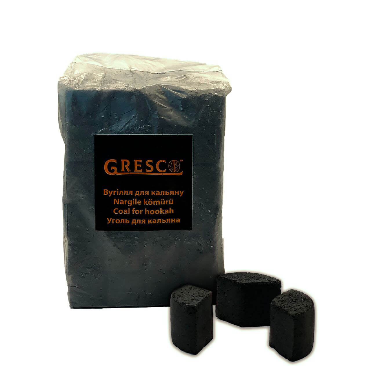 Ореховый уголь для кальяна Gresco Kaloud (72шт, Пакет) 1кг Ореховый уголь для кальяна Gresco Kaloud (72шт, Пакет) 1кг