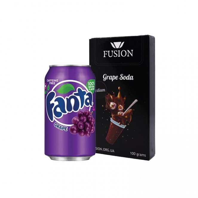Табак Fusion Medium Grape Soda (Грейп сода, 100 г) Табак Fusion Medium Grape Soda (Грейп сода, 100 г)