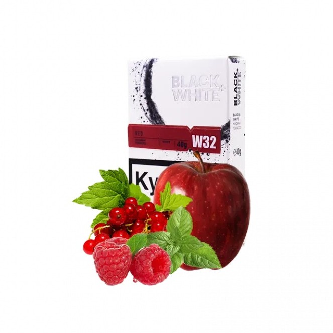 9881-800x800product_popup Табак Black&White Red (Малина, смородина, яблоко, 40 г)