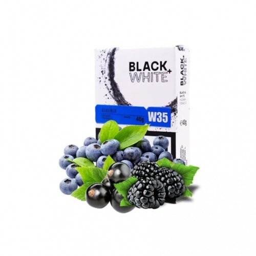 Табак Black&White BlueMix (Ежевика, смородина, черника, голубика, 40 г)