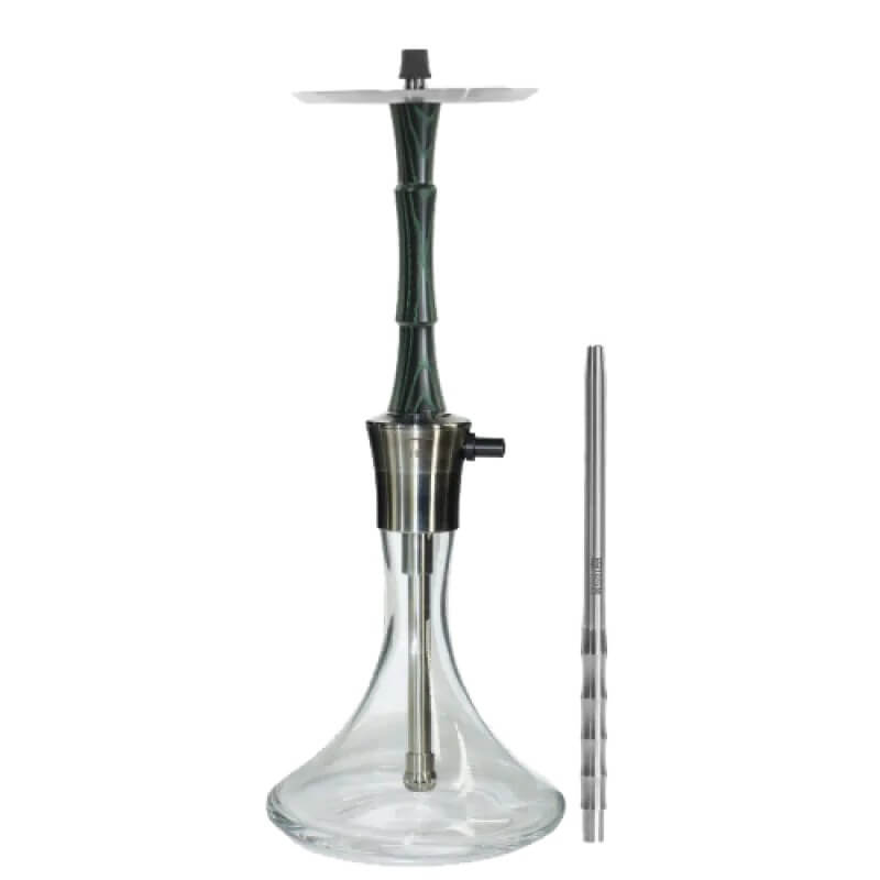 Кальян TOTEM Hookah Idol Green spark (зелёный, полный комплект, резьба) Кальян TOTEM Hookah Idol Green spark (зелёный, полный комплект, резьба)