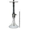 Кальян TOTEM Hookah Idol Ice black (чёрный, полный комплект, резьба)