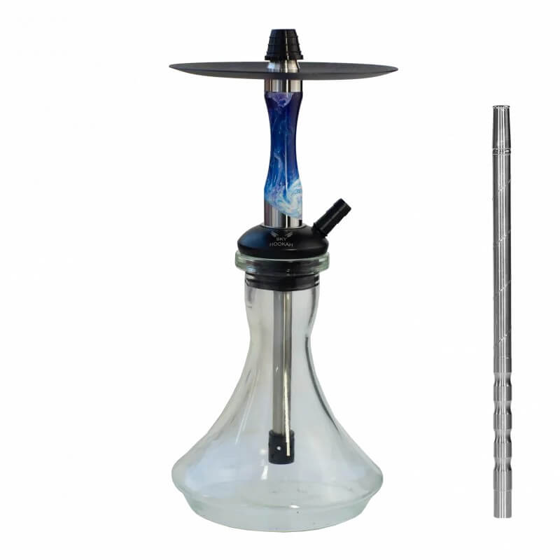 Кальян Sky Hookah SDM White&Blue (бело-синий, полный комплект) Кальян Sky Hookah SDM White&Blue (бело-синий, полный комплект)