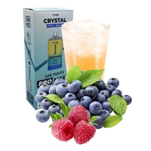 The Crystal Pro Max Blue razz lemonade (Черника, Малина, Лимонад, 10000 затяжек)