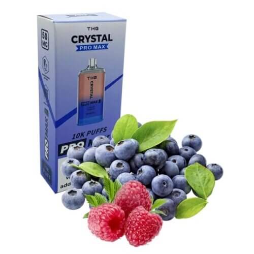 The Crystal Pro Max Blueberry raspberry (Черника, Малина, 10000 затяжек)