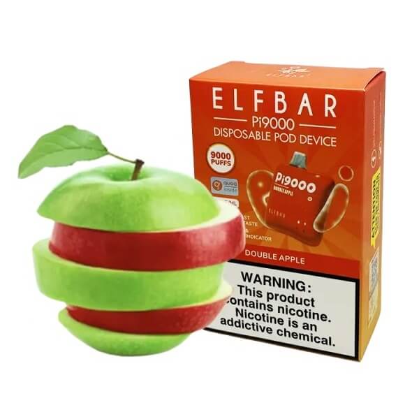 Elf Bar Pi9000 Double Apple (Двойное яблоко) Одноразовый POD Elf Bar Pi9000 Double Apple (Двойное яблоко) Одноразовый POD