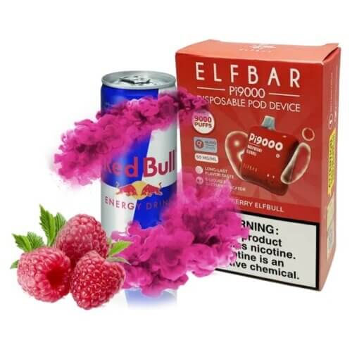 Elf Bar Pi9000 Raspberry elfbull (Распберри эльфбулл) Одноразовый POD