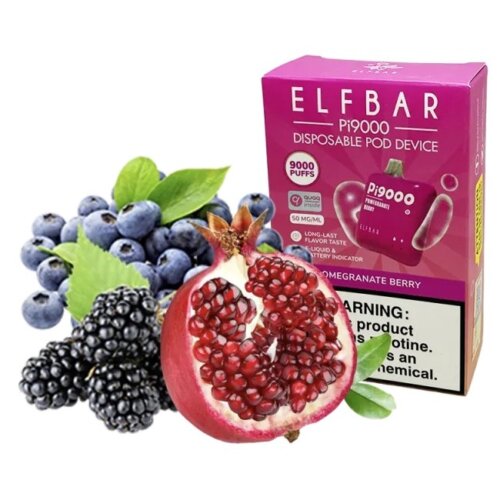 Elf Bar Pi9000 Pomegranate berry (Гранат, Ягоды) Одноразовый POD