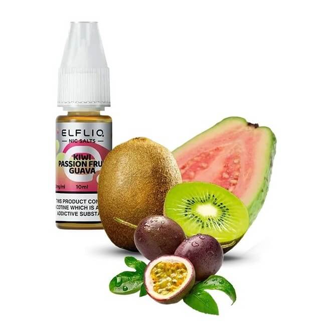 Жидкость ELFLIQ Kiwi Passion Fruit Guava (Киви, Маракуйя, Гуава, 10 мл) Жидкость ELFLIQ Kiwi Passion Fruit Guava (Киви, Маракуйя, Гуава, 10 мл)