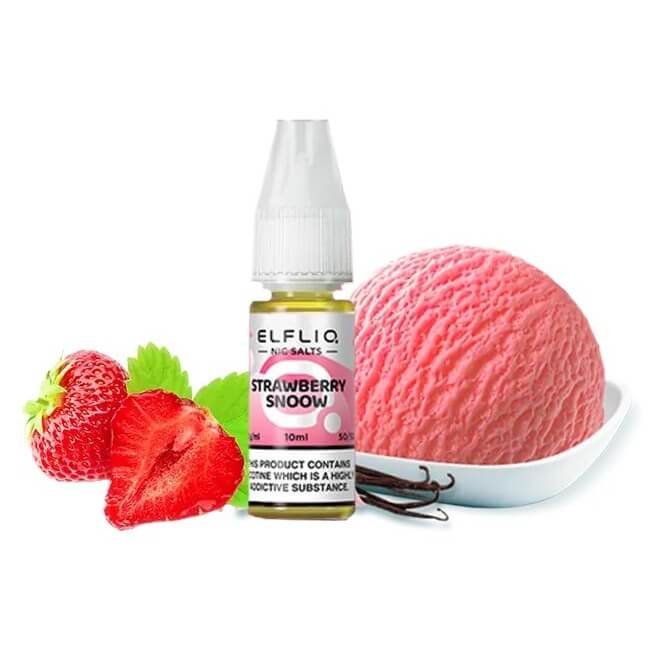 Жидкость ELFLIQ Strawberry snow (Клубничное Мороженое, 10 мл) Жидкость ELFLIQ Strawberry snow (Клубничное Мороженое, 10 мл)