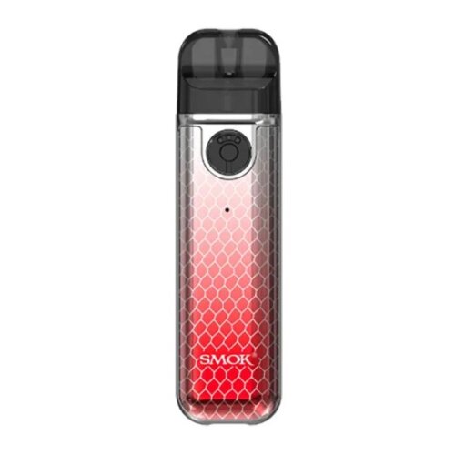 Многоразовая POD-СИСТЕМА Smok Novo 4 Mini 900 Prism Silver Red Cobra (Серебристо-Красный, с картриджем)