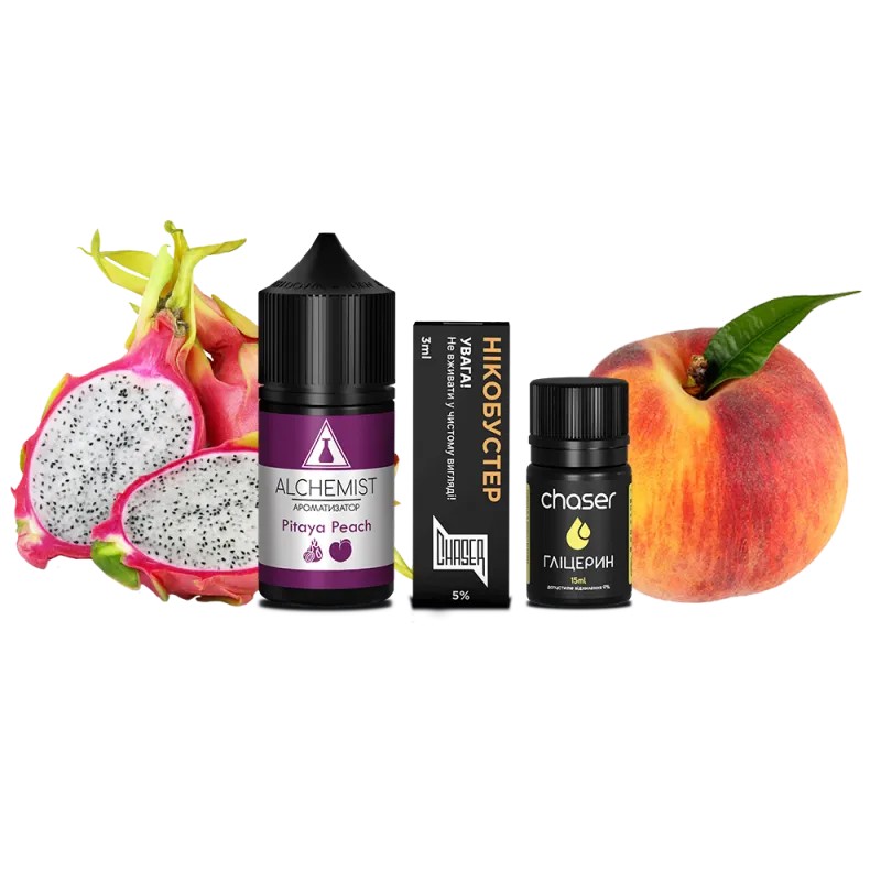 Набор для самозамеса Alchemist Salt Pitaya Peach (Питайя, Персик, 50 мг, 30 мл) (Копировать) Набор для самозамеса Alchemist Salt Pitaya Peach (Питайя, Персик, 50 мг, 30 мл) (Копировать)