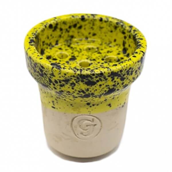 Чаша для кальяна GrynBowls Accent White Yellow (Желтый) Чаша для кальяна GrynBowls Accent White Yellow (Желтый)