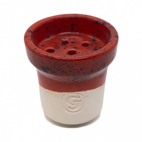 Чаша для кальяна GrynBowls Accent White Red (Красный) Чаша для кальяна GrynBowls Accent White Red (Красный)