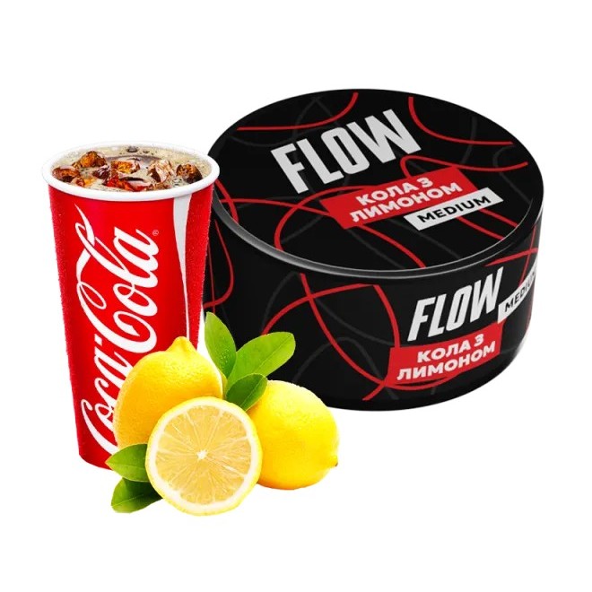 Табак Flow Кола с лимоном (100 г) Табак Flow Кола с лимоном (100 г)