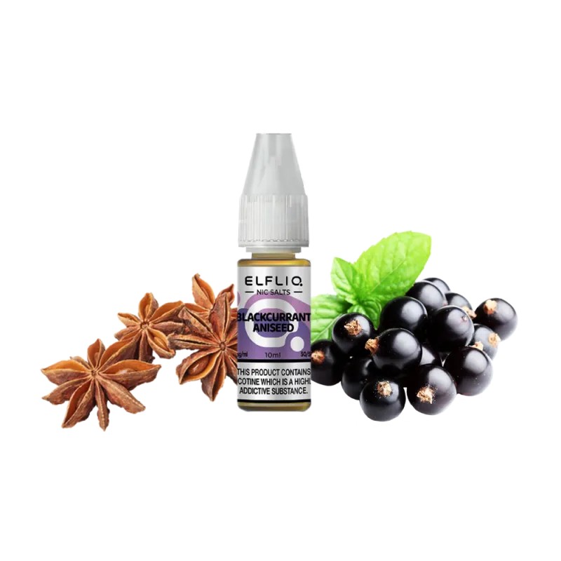 Жидкость ELFLIQ Blackcurrant Aniseed (Черная смородина с анисом, 10 мл) Жидкость ELFLIQ Blackcurrant Aniseed (Черная смородина с анисом, 10 мл)