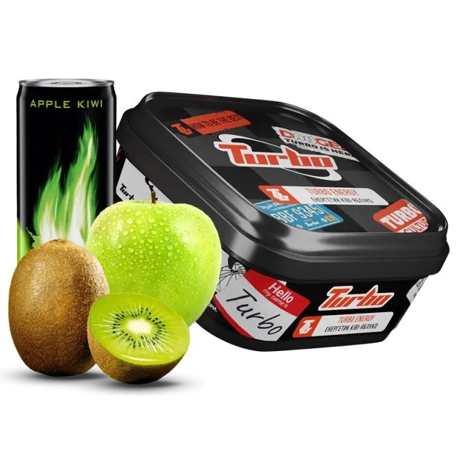 Табак Turbo Energy (Энергетик, Киви, Яблоко, 250 г) Табак Turbo Energy (Энергетик, Киви, Яблоко, 250 г)