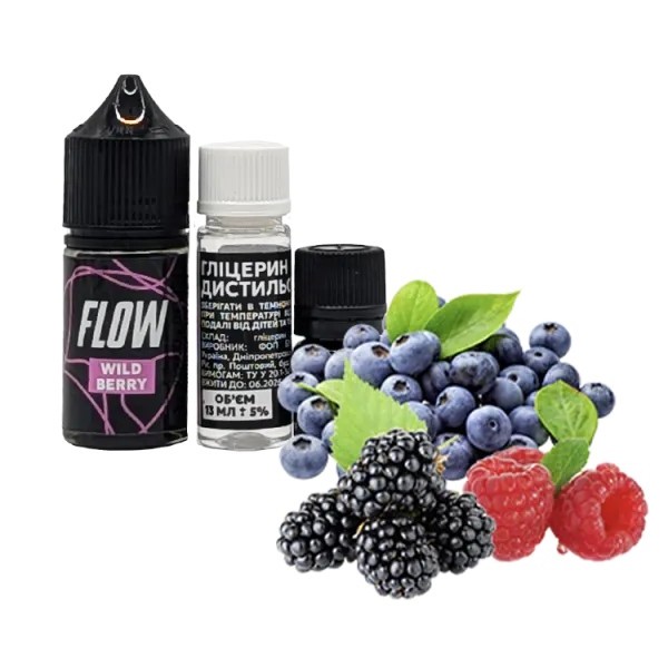 Набор для самозамеса Flow Wild Berry (Вайлд Берри, 50 мг, 30 мл) Набор для самозамеса Flow Wild Berry (Вайлд Берри, 50 мг, 30 мл)