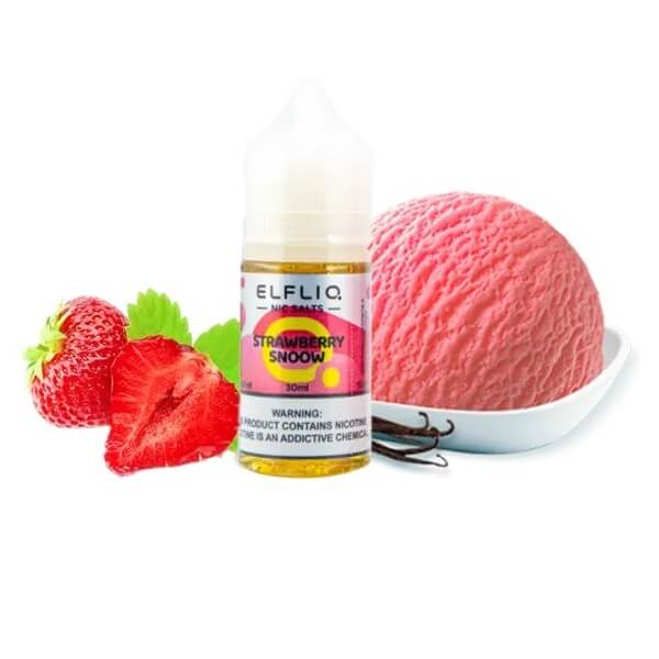 Жидкость ELFLIQ Strawberry snow (Клубничное мороженое, 30 мл) Жидкость ELFLIQ Strawberry snow (Клубничное мороженое, 30 мл)