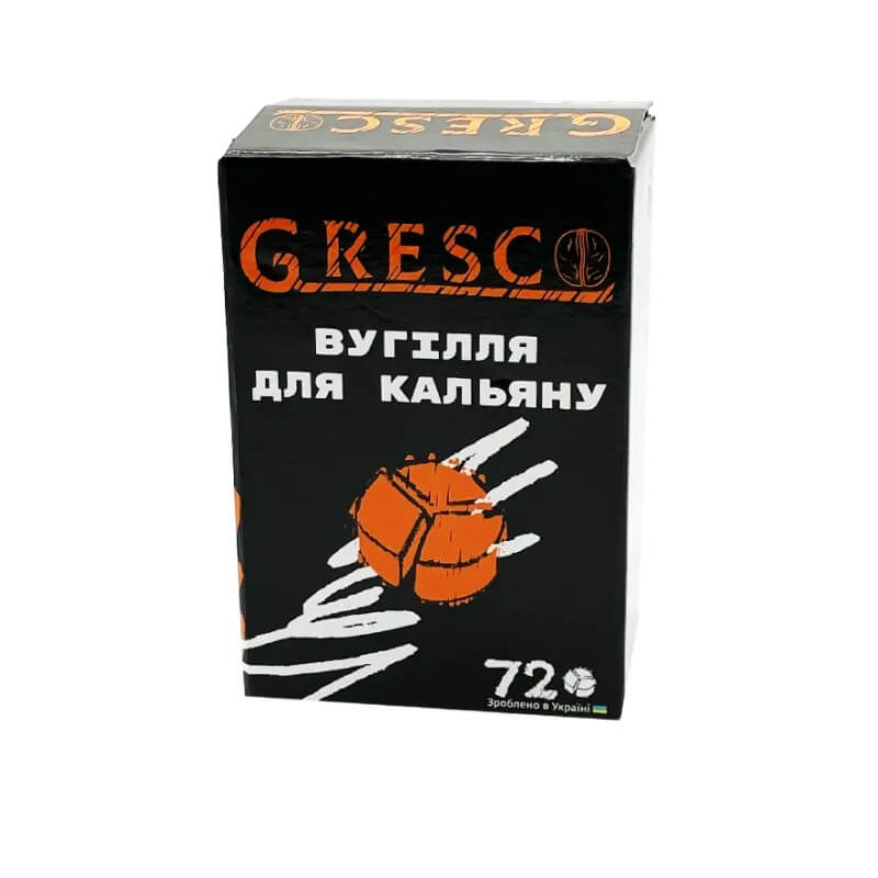 Уголь Gresco ореховый (1 кг, 72 шт, сегмент) Уголь Gresco ореховый (1 кг, 72 шт, сегмент)