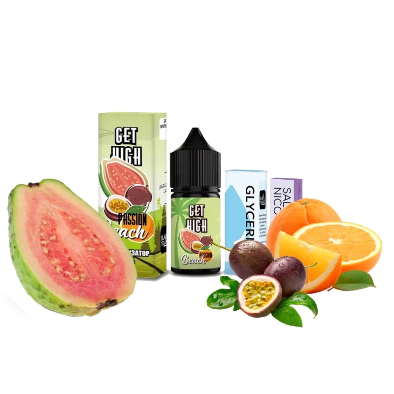 Набор для самозамеса Get High Passion Beach (Пешн Бич, 30 мл) Набор для самозамеса Get High Passion Beach (Пешн Бич, 30 мл)