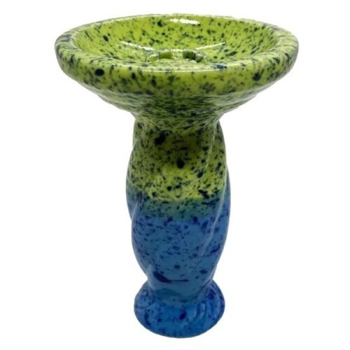 Чаша для кальяна GrynBowls Spawn Light Blue Yellow (Синий с желтым)