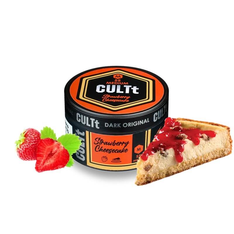 Табак CULTt Medium Strawberry Cheesecake M55 (Клубничный Чизкейк, 100 г) Табак CULTt Medium Strawberry Cheesecake M55 (Клубничный Чизкейк, 100 г)