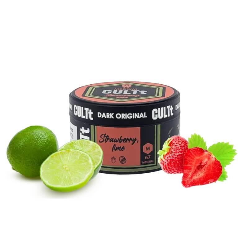 Табак CULTt Medium Strawberry Lime M67 (Клубника, Лайм, 100 г) Табак CULTt Medium Strawberry Lime M67 (Клубника, Лайм, 100 г)