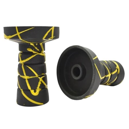 Чаша для кальяна Gusto Bowls Harmony Black Glaze Yellow