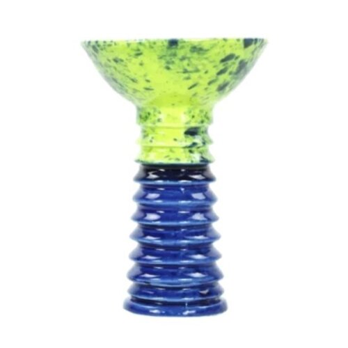 Чаша для кальяна GrynBowls Reptile Dark Blue with Green (Синий с зеленым)