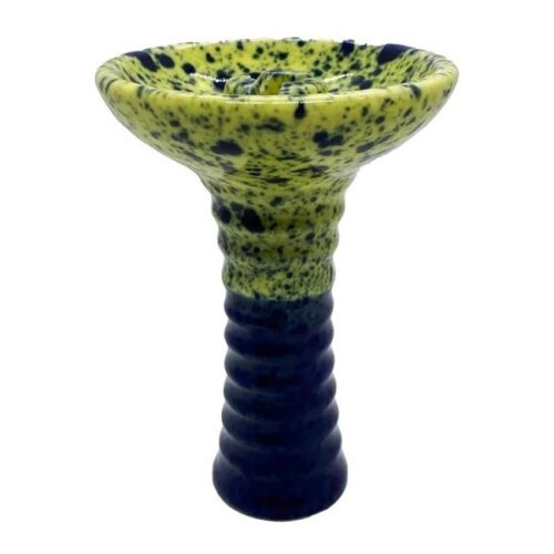 Чаша для кальяна GrynBowls Phunnel Dark Blue with Yellow (Синий с желтым)