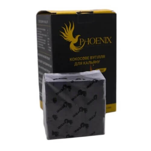 Кокосовый уголь для кальяна Phoenix (0,25 кг, 18 шт, р25, без коробки)
