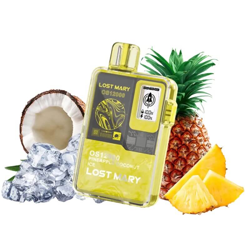 Одноразовый POD Lost Mary OS12000 Pineapple Coconut Ice (Ананас, Кокос, Лед) Одноразовый POD Lost Mary OS12000 Pineapple Coconut Ice (Ананас, Кокос, Лед)