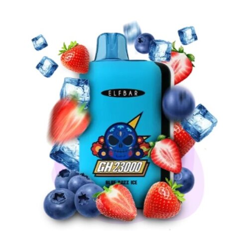 Одноразовый POD Elf Bar GH 23000 Blue Razz Ice (Блю Разз Айс)