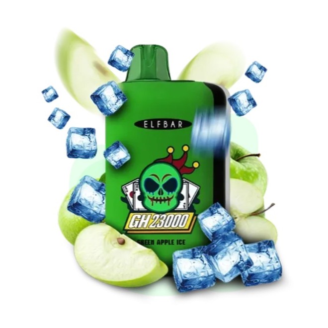 Одноразовый POD Elf Bar GH 23000 Green Apple Ice (Яблоко, Лед) Одноразовый POD Elf Bar GH 23000 Green Apple Ice (Яблоко, Лед)