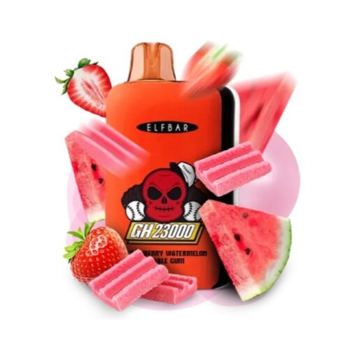 Одноразовый POD Elf Bar GH 23000 Strawberry Watermelon Bubble Gum (Клубника, Арбуз, Жвачка)