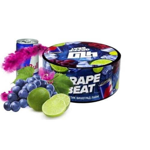 Табак 420 Frost Line Grape beat (Энергетик, Виноград, Лайм, 100 грамм)