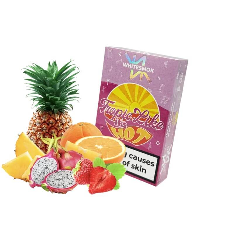 Табак WhiteSmok Tropic Like it's Hot (Апельсин, Ананас, Клубника, Питайя, 50 г) Табак WhiteSmok Tropic Like it's Hot (Апельсин, Ананас, Клубника, Питайя, 50 г)