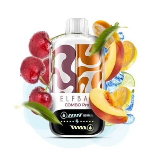 Одноразовый POD Elf Bar Combo Pro 30000 Cherry & Peach Lemonade (Вишня и Персик Лимонад)