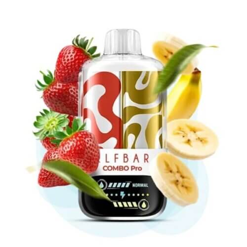 Одноразовый POD Elf Bar Combo Pro 30000 Strawberry & Banana (Клубника и Банан)