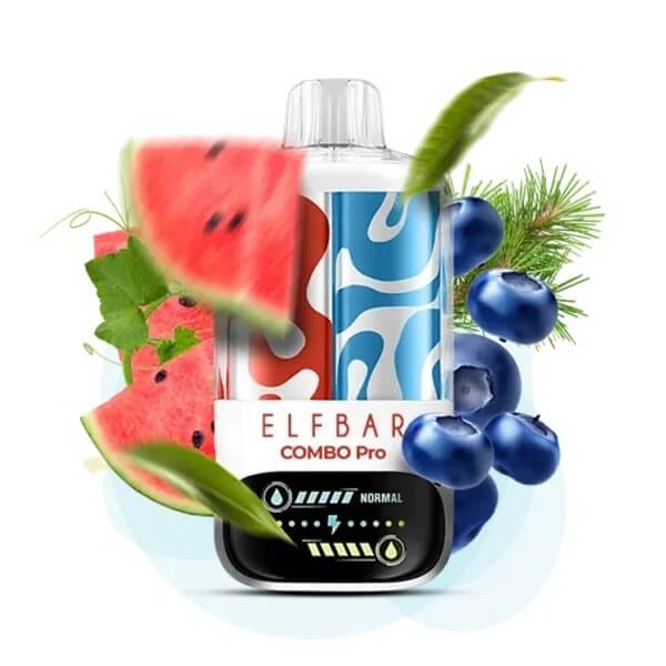 Одноразовый POD Elf Bar Combo Pro 30000 Watermelon Ice & Blueberry (Арбуз Айс и Черника) Одноразовый POD Elf Bar Combo Pro 30000 Watermelon Ice & Blueberry (Арбуз Айс и Черника)