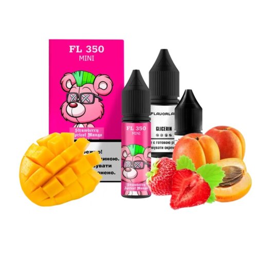 Набор для самозамеса Flavorlab FL350 mini Strawberry Apricot Mango (Клубника, Абрикос, Манго, 15 мл)