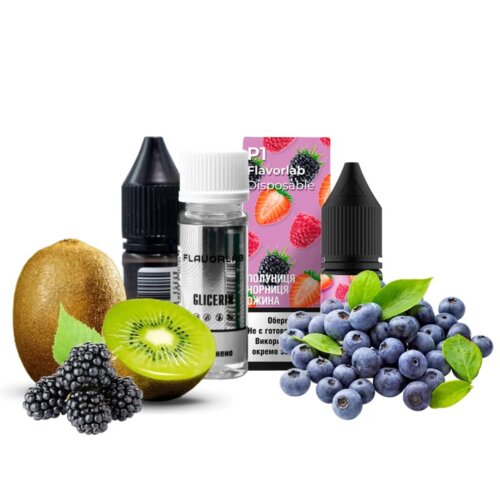 Набор для самозамеса Flavorlab Р1 (Клубника, Черника, Ежевика, 10 мл)