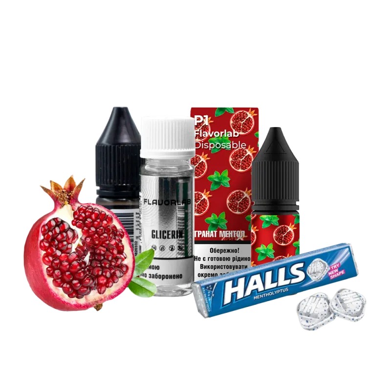 Набор для самозамеса Flavorlab Р1 (Гранат, Ментол, 10 мл) Набор для самозамеса Flavorlab Р1 (Гранат, Ментол, 10 мл)