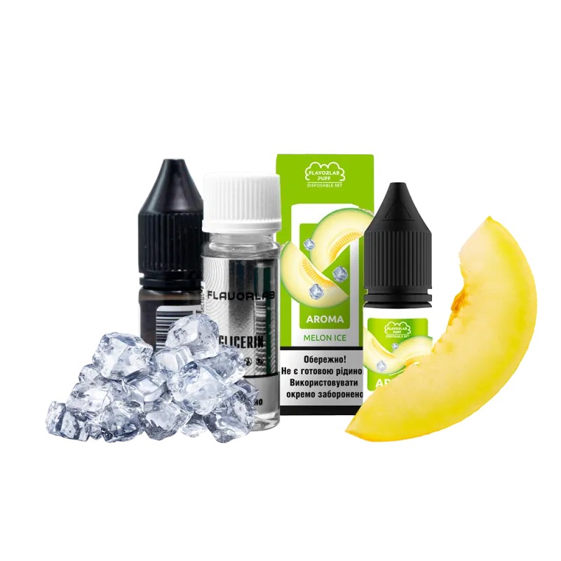 Набор для самозамеса Flavorlab Puff Melon ice (Дыня, Лёд, 10 мл) Набор для самозамеса Flavorlab Puff Melon ice (Дыня, Лёд, 10 мл)