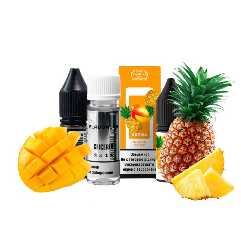 24522-800x800product_popup Набор для самозамеса Flavorlab Puff Mango pineapple (Манго, Ананас, 10 мл)