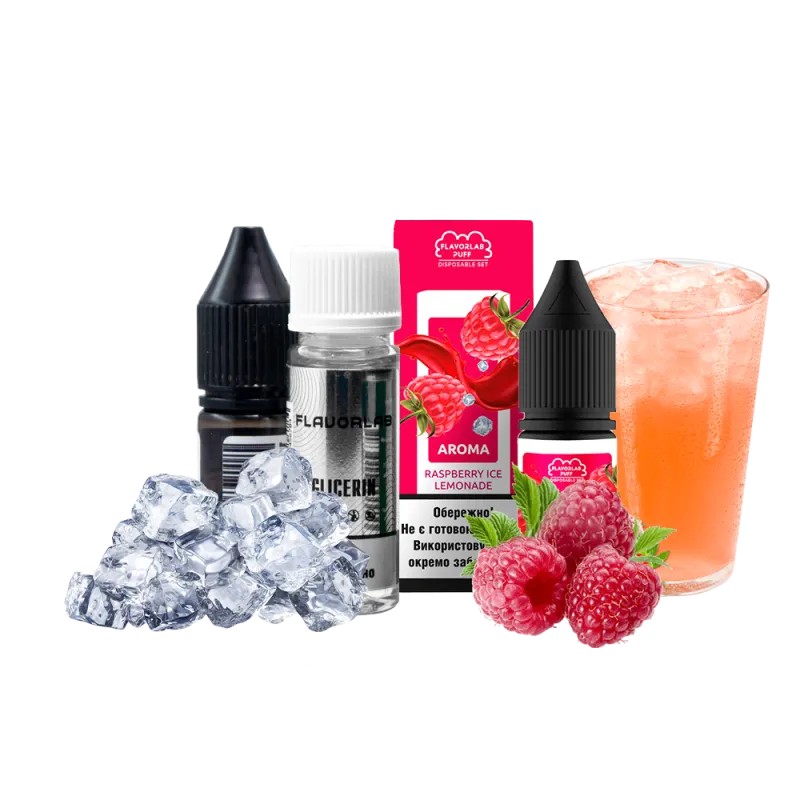 Набор для самозамеса Flavorlab Puff Raspberry ice lemonade (Малиновый лимонад, Лёд, 10 мл) Набор для самозамеса Flavorlab Puff Raspberry ice lemonade (Малиновый лимонад, Лёд, 10 мл)
